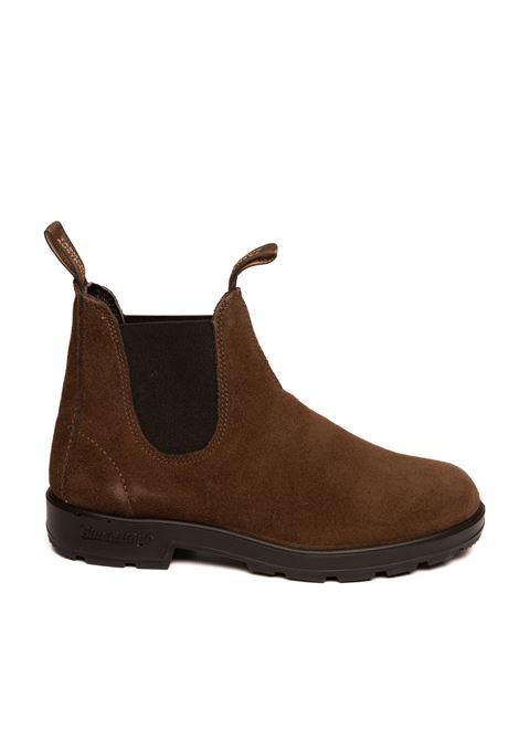 Brown nabuk chelsea boot BLUNDSTONE FOOTWEAR | 2410SUEDE-BROWN